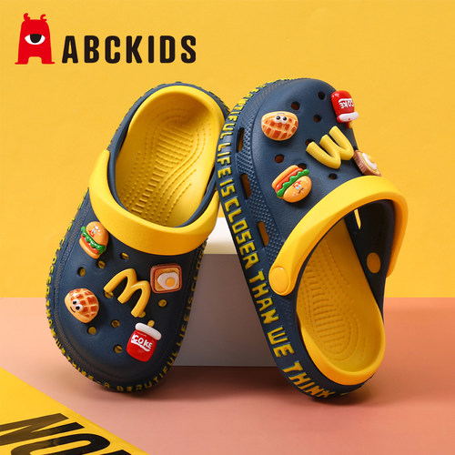 Abckids儿童洞洞鞋夏季室内透气