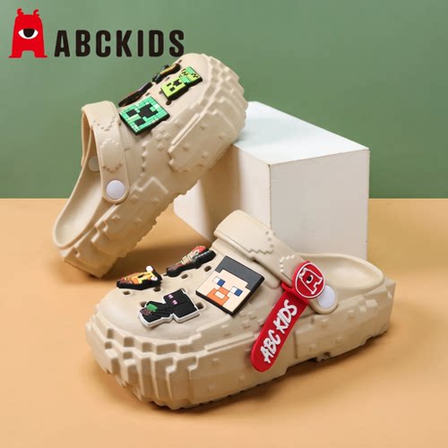 abckids我的世界儿童洞洞鞋