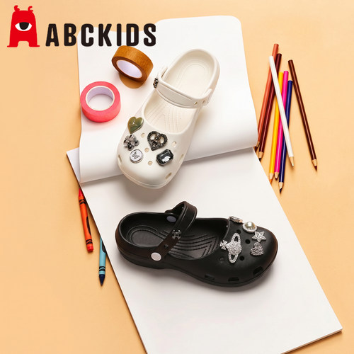 abckids儿童洞洞鞋夏季公主