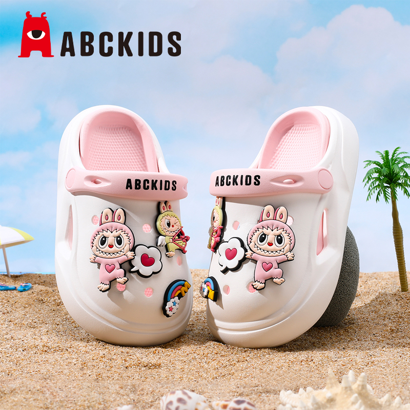 Abckids儿童夏季卡通可爱洞洞鞋