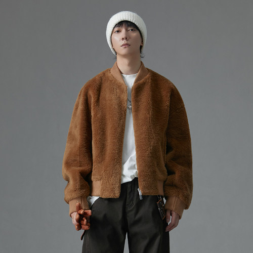 【100%澳洲羊毛】夹克亨佰仕立领