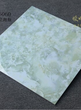 绿色玉石600x600卫生间瓷砖厨房亮面墙砖800*800客厅卧室防滑地砖