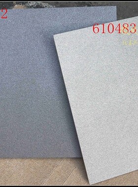 浅灰色麻面全瓷通体仿古砖600x600别墅庭院防滑地砖餐厅深灰瓷砖