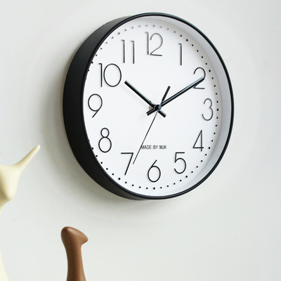 mjk简约现代客厅静音挂钟