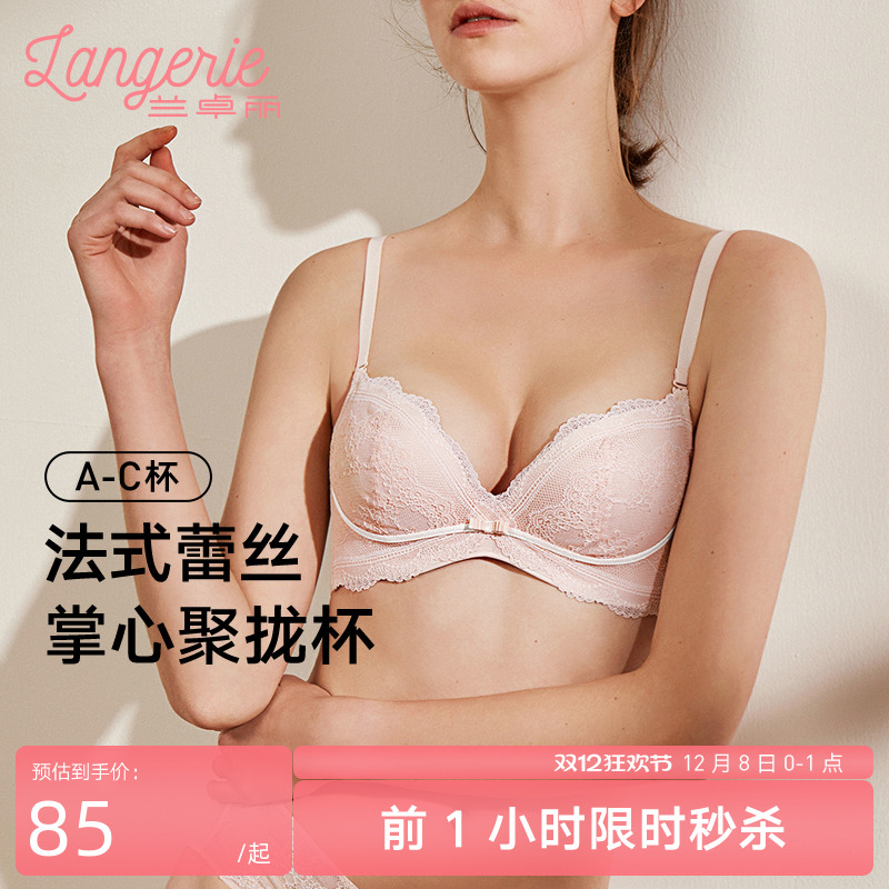 兰卓丽蕾丝小胸聚拢内衣商场同款