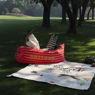 【野餐拍出氛围感】充气沙发户外便携式懒人网红春游露营沙滩成人