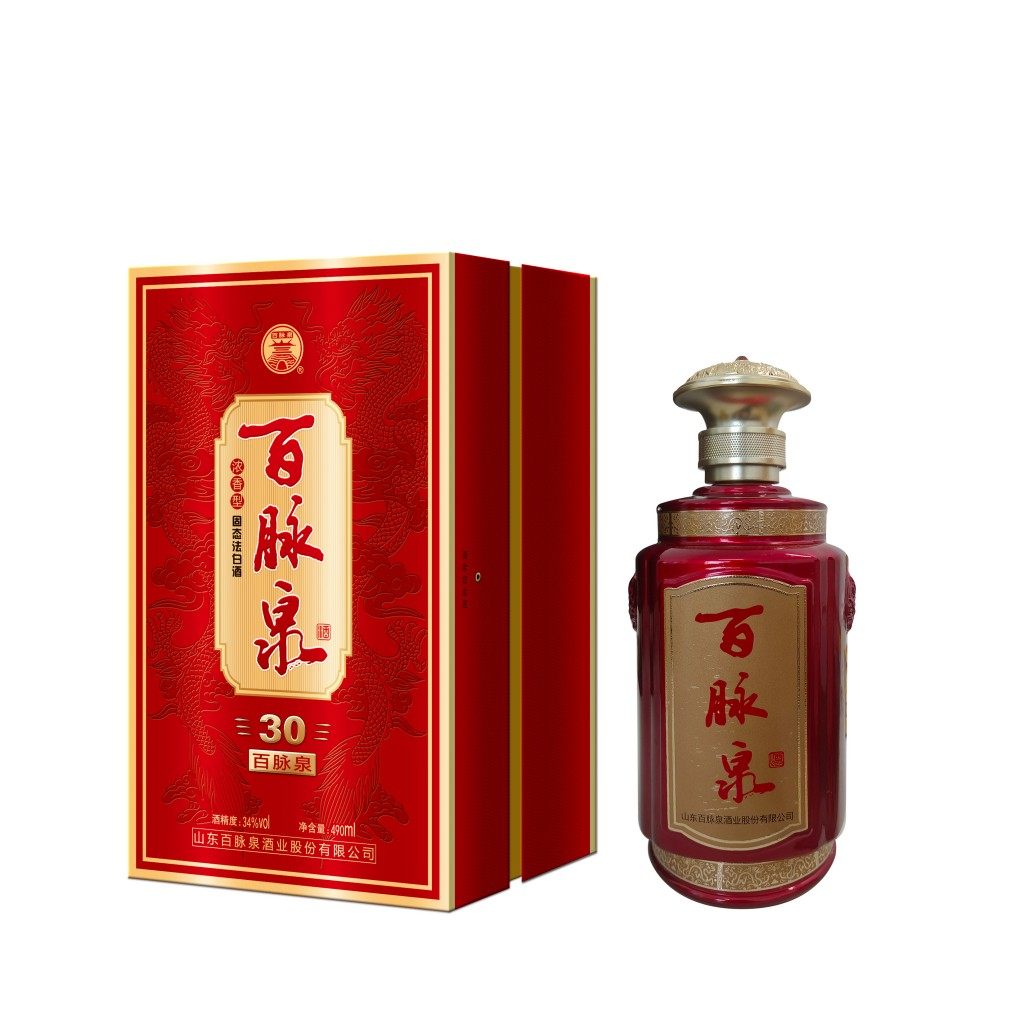 山东济南特产 百脉泉酒34度 百脉泉30 清照酒白酒浓香特价包邮