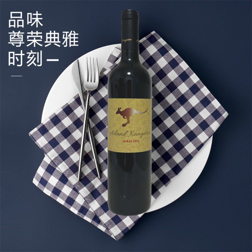 澳大利亚原瓶进口艾兰袋鼠2019西拉干红葡萄酒单瓶装750ml 澳洲酒