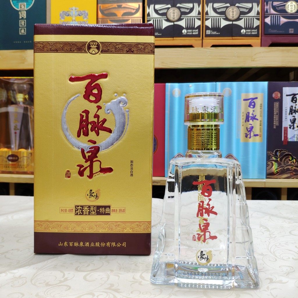 山东济南特产 百脉泉酒36度豪情 清照酒白酒浓香酒特价正品包邮