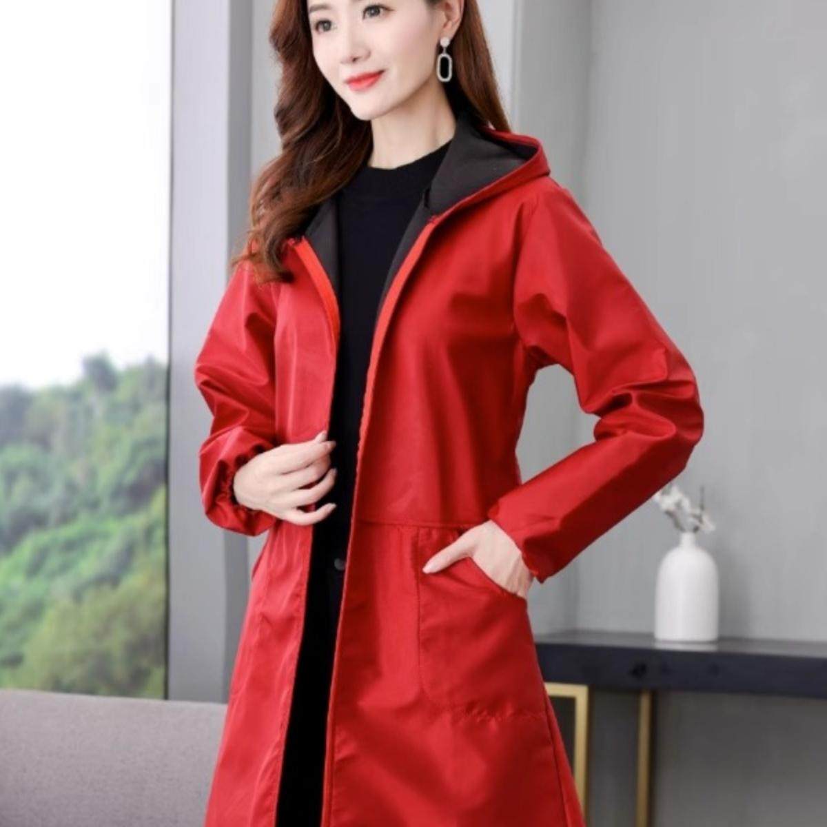 防污防油加绒加厚防水罩衣