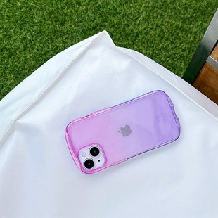 iFace透明渐变色手机壳适用iphone15 pro max防摔14 pro max苹果15plus/14plus夏日小清新软壳Hamee手机套