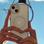 支持Magsafe抗震保护套Hamee 15Plus简约透明商务时尚 适用iPhone15ProMax磁吸防摔手机壳苹果15 15Pro