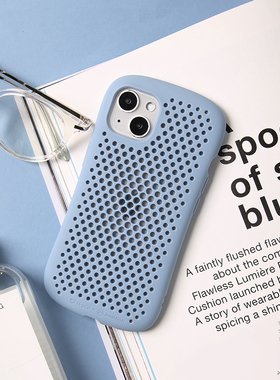 适用苹果16promax网眼透气手机壳iPhone14Pro小蛮腰 iFace×AndMesh散热高端手机套防摔