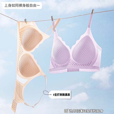 夏季薄款透气冰丝凉感文胸