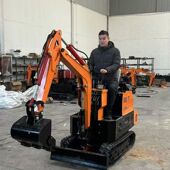 德国品质多功能挖机旋耕一体机微耕机柴油小型挖掘机微挖旋耕一体