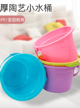 浸釉塑料水桶家用陶艺用品加厚学生陶艺教学手提式拉坯用储水桶子