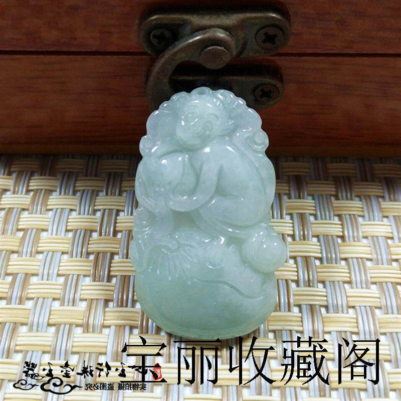 缅甸翡翠色十二生肖玉佩鼠牛虎兔龙蛇马羊猴鸡狗男女款属猪玉吊坠