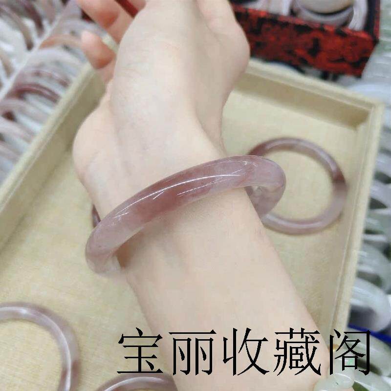 新疆金丝玉和田玉手镯女款叮当镯圆细条晴水少女玉镯子百搭气质款
