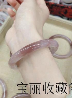 新疆金丝玉和田玉手镯女款叮当镯圆细条晴水少女玉镯子百搭气质款