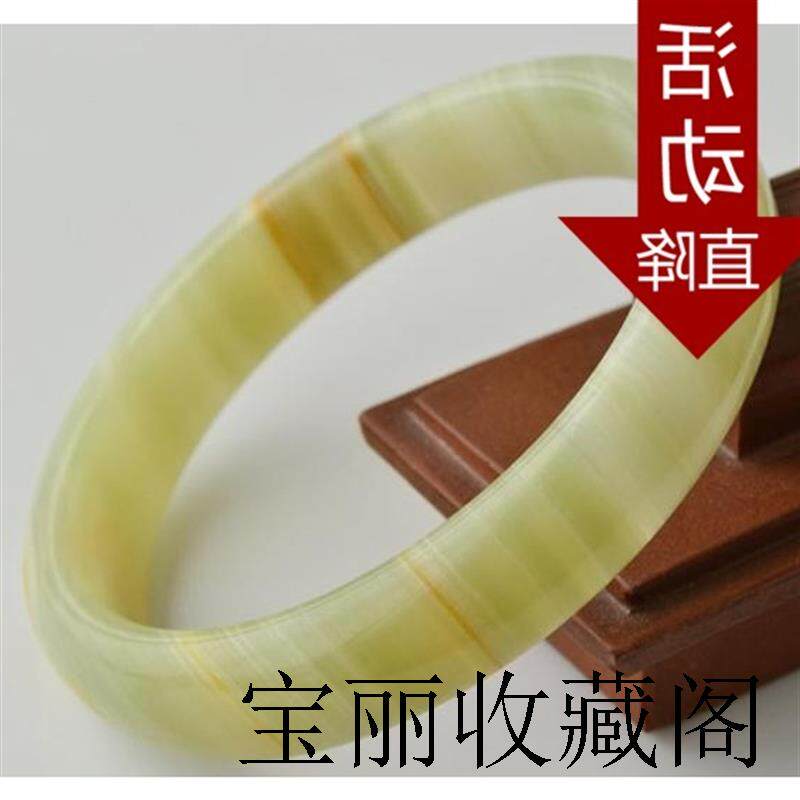 天然玉石手镯阿富汗缠丝玉A货手环昆仑白玉镯子冰种蓝田玉女配饰