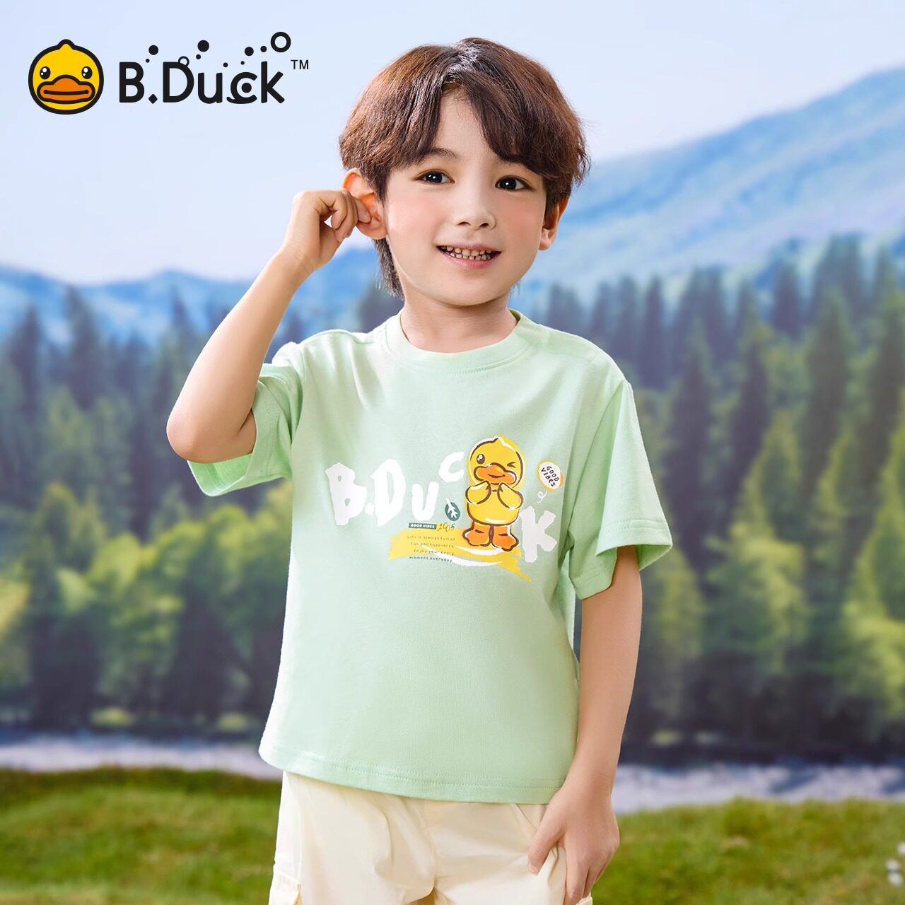 小黄鸭幼儿宝宝男童纯棉T恤