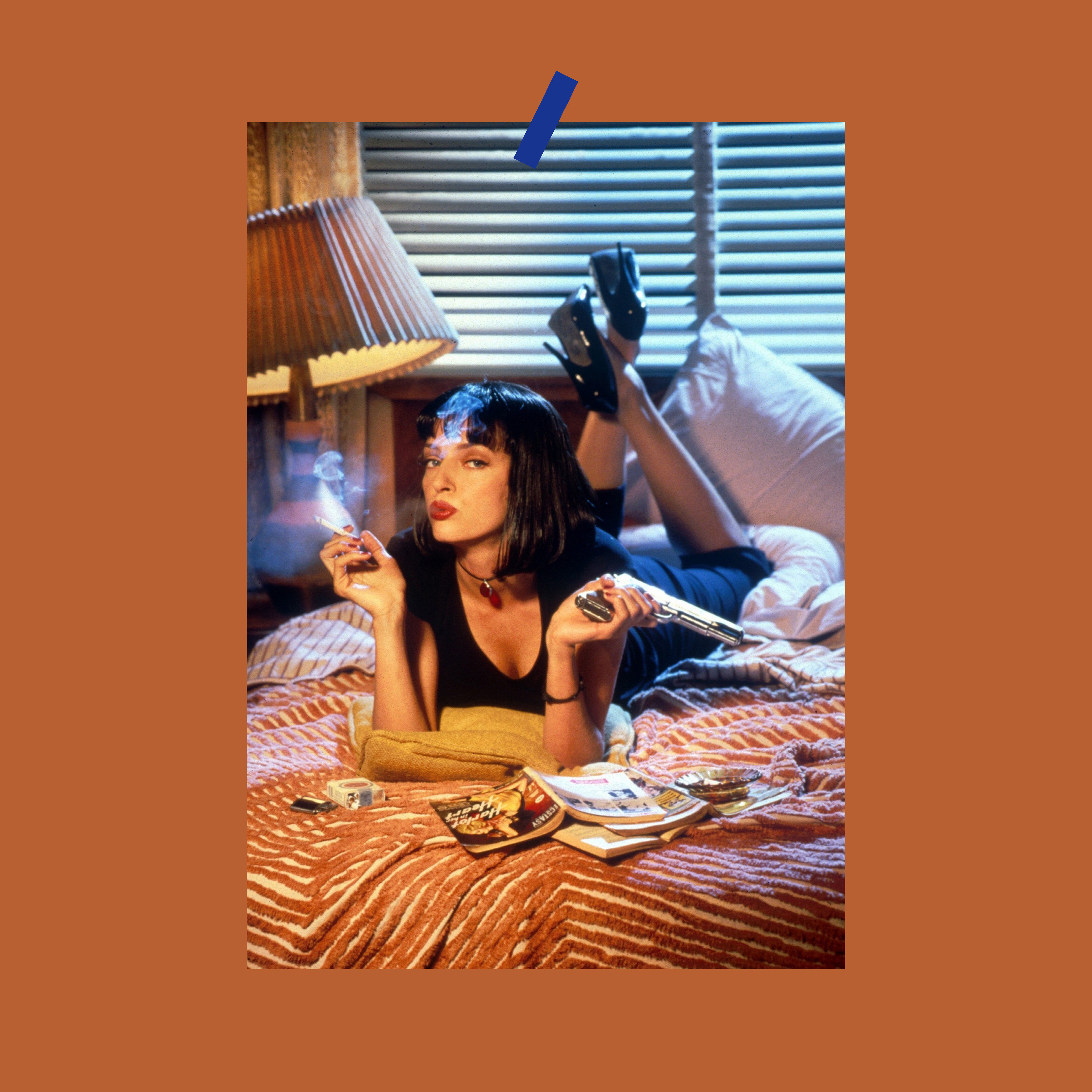 昆汀低俗小说电影海报酒吧挂画卧室墙面装饰画墙贴