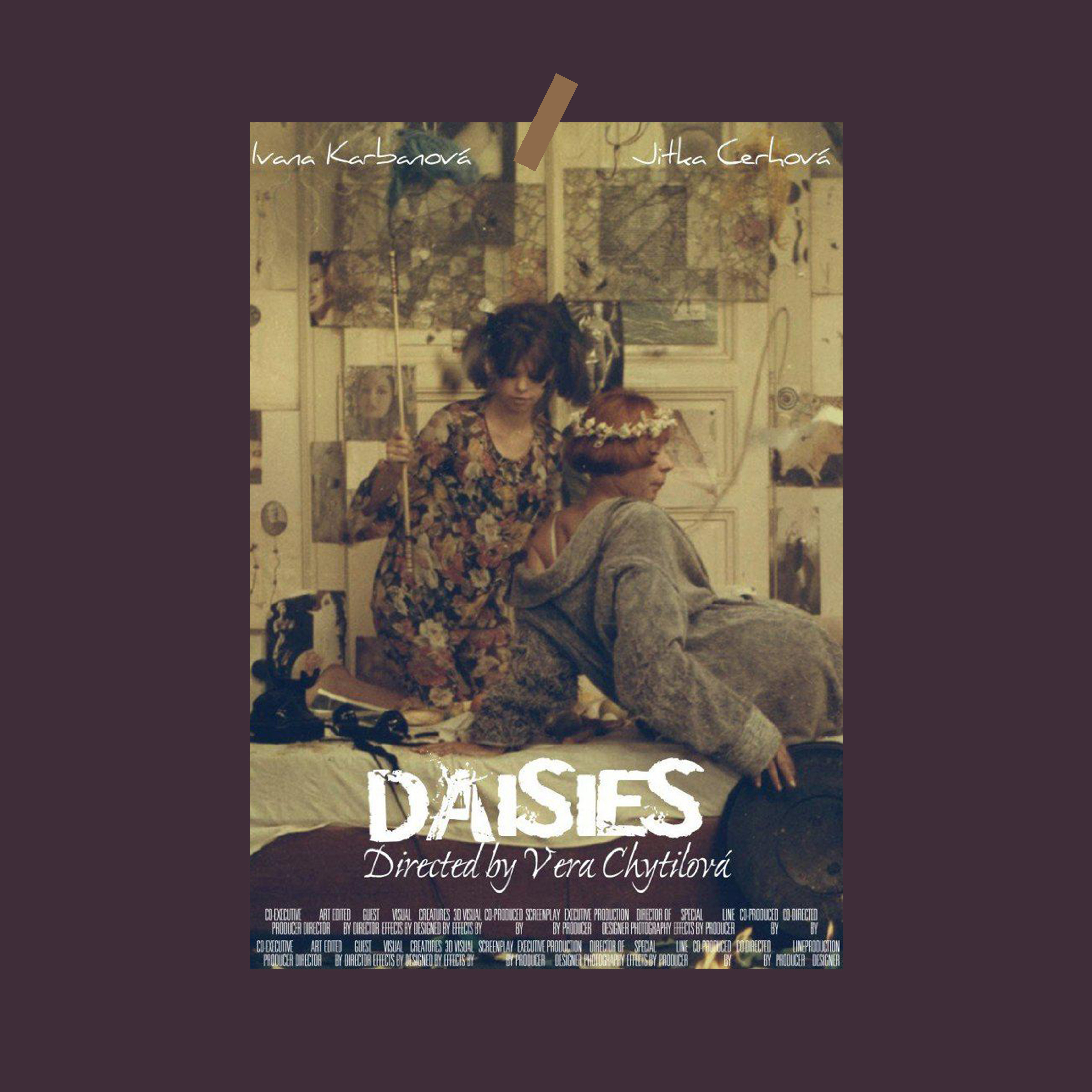 雏菊 sedmikrásky 捷克电影海报新浪潮小众宿舍墙贴装饰画报