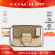 老花百搭款 单肩斜挎包小方包 蔻驰新款 女士经典 官方正品 COACH