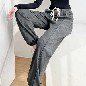 太极裤女加厚秋冬绒太极运动练功裤男武术服八段锦保暖灯笼卫裤