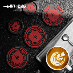 咖啡杯垫 MHW 防烫 3BOMBER轰炸机 粉锤收纳垫 摩卡壶硅胶隔热垫