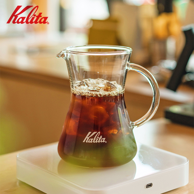 日本kalita手冲咖啡分享壶挂耳手冲壶耐热玻璃咖啡器具带刻度日式