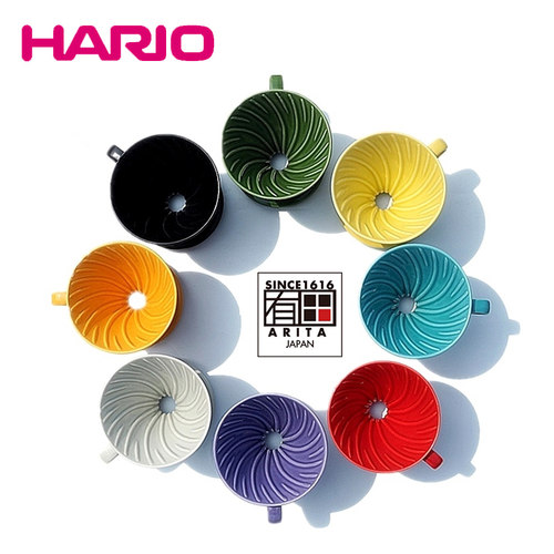 日本HARIO进口有田烧V60陶瓷滤杯