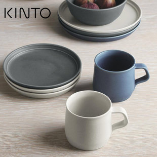 日本kinto FOG 马克杯冰美式拿铁挂耳手冲咖啡杯陶瓷纯色茶饮水杯