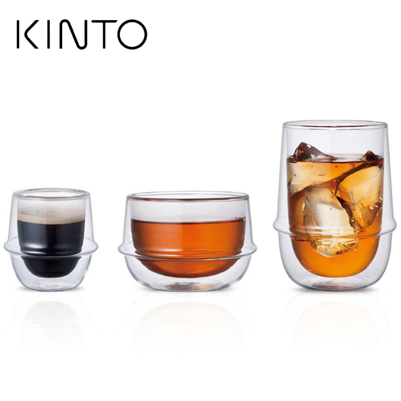 日本kintokronos双层隔热玻璃杯