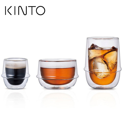 日本kintokronos双层隔热玻璃杯