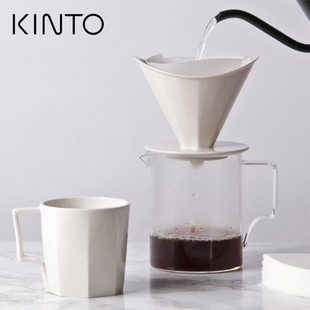 耐热玻璃分享壶 咖啡杯手冲咖啡壶 日本进口KINTO OCT系列过滤杯