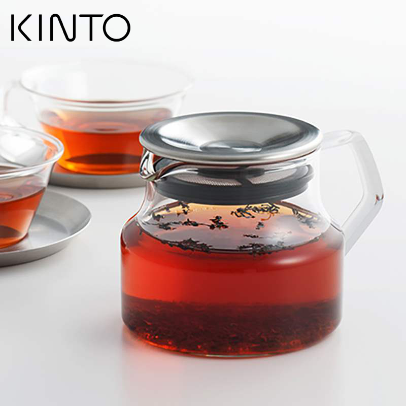 日本kinto带过滤网花茶壶