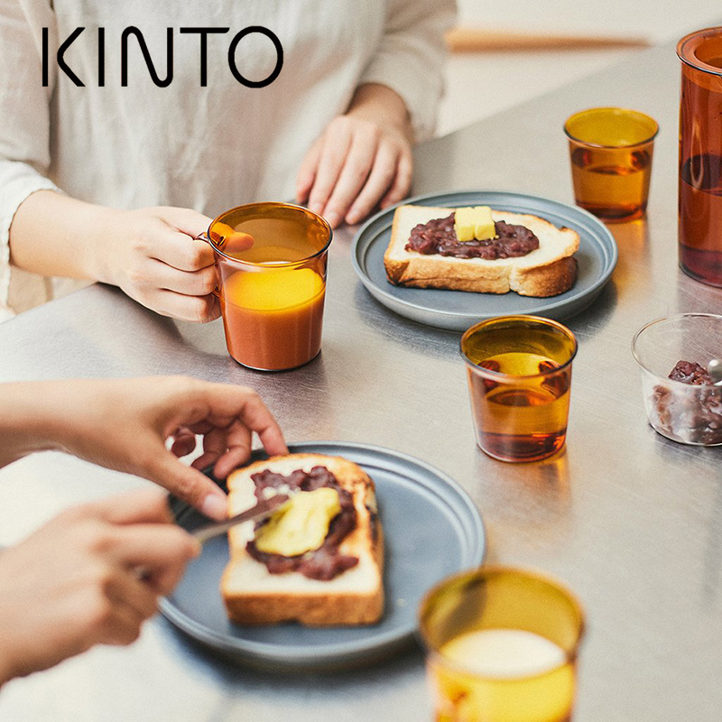 日本KINTOCAST复古琥珀色咖啡杯