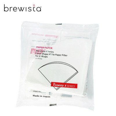 日本新款Brewista V60滤纸 原浆手冲咖啡圆锥形过滤纸40片/100片