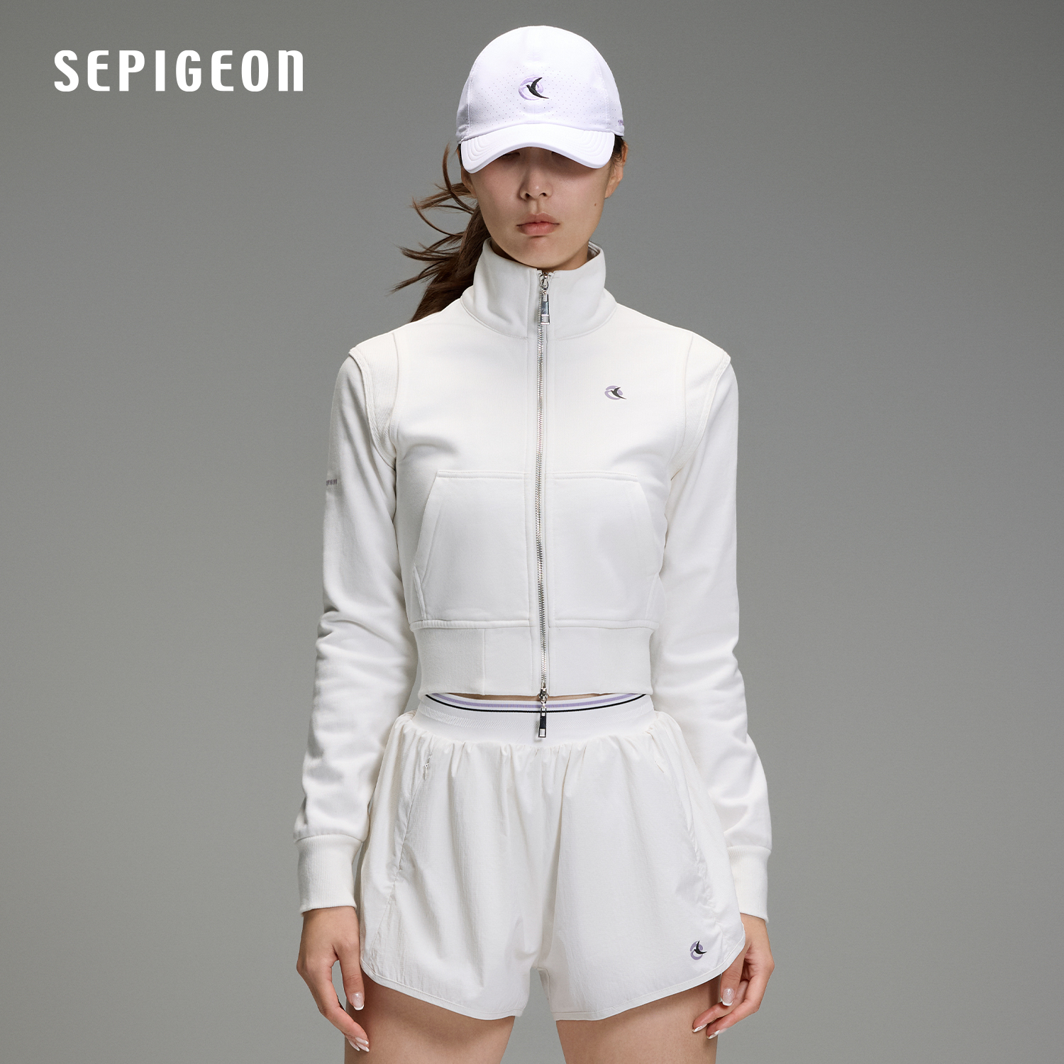 SEPIGEON女士复古机能卫衣网球外套卫衣