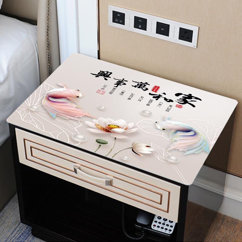 3D高清印花床头柜盖布防水防油免洗pvc餐桌垫防烫茶几垫梳妆台布,居家布艺,桌布,淘宝优惠券,粉丝福利购,淘宝优惠卷