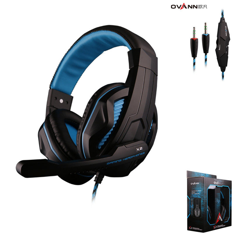 ovann/欧凡 x2电脑游戏耳机带麦大耳罩学英语语音护耳头戴式耳麦