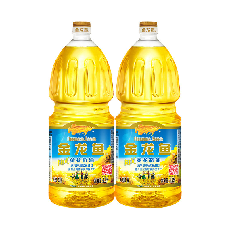 金龙鱼阳光葵花籽油1 8l多少钱 金龙鱼阳光葵花籽油1 8l优惠券免费领取 有条鱼