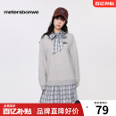 短裙子 子长袖 美特斯邦威假两件连衣裙女潮流绣花时尚 百搭学院风格