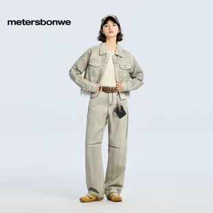 [商场同款]美特斯邦威牛仔服女春新款舒适百搭经典纯棉外套