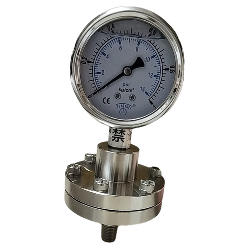 60ytp-ml0102不锈钢压力表径向全钢1KG/14psi 1/4PT60MM YEATHEI