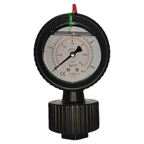 雅德PP隔膜压力表径向单面4KG/CM²60psi 1/2PT 60MM YEATHEI