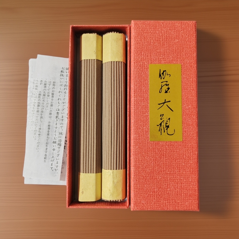日本香堂进口线香沉香伽罗大观室内家用香薰熏香道清新净化空气