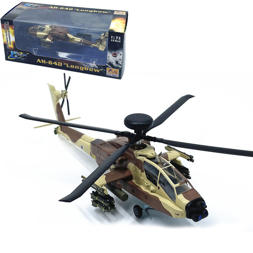 1:72 以色列空军AH-64D长弓阿帕奇AH64直升机模型成品 EM37032