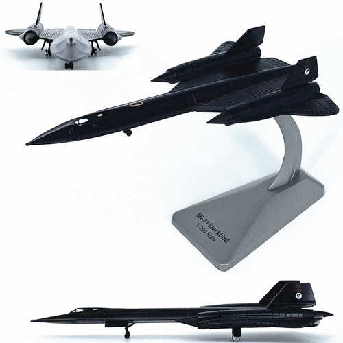 1:200 美国SR-71黑鸟侦察机超音速合金飞机模型NASA臭鼬工厂成品